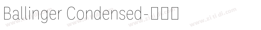 Ballinger Condensed字体转换